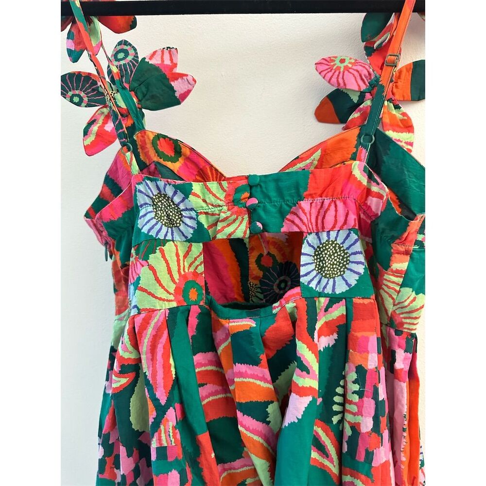 Farm Rio x Anthropologie Tropical Pleated Midi Dress - Picture 4 of 15